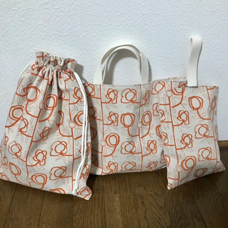 ★入園、入学★レッスンバッグ、お着替え袋、シューズ袋セット