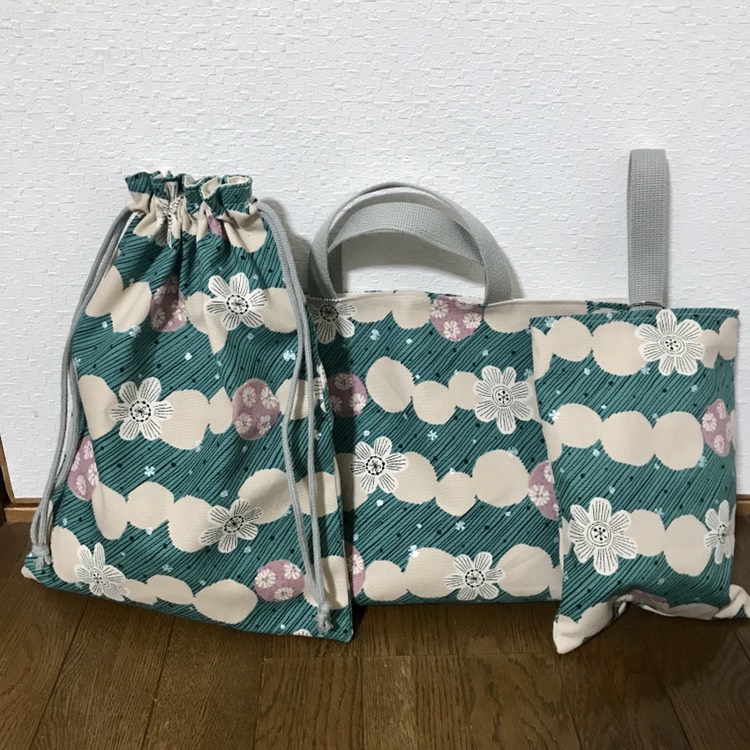 ★入園、入学★レッスンバッグ、お着替え袋、シューズ袋セット