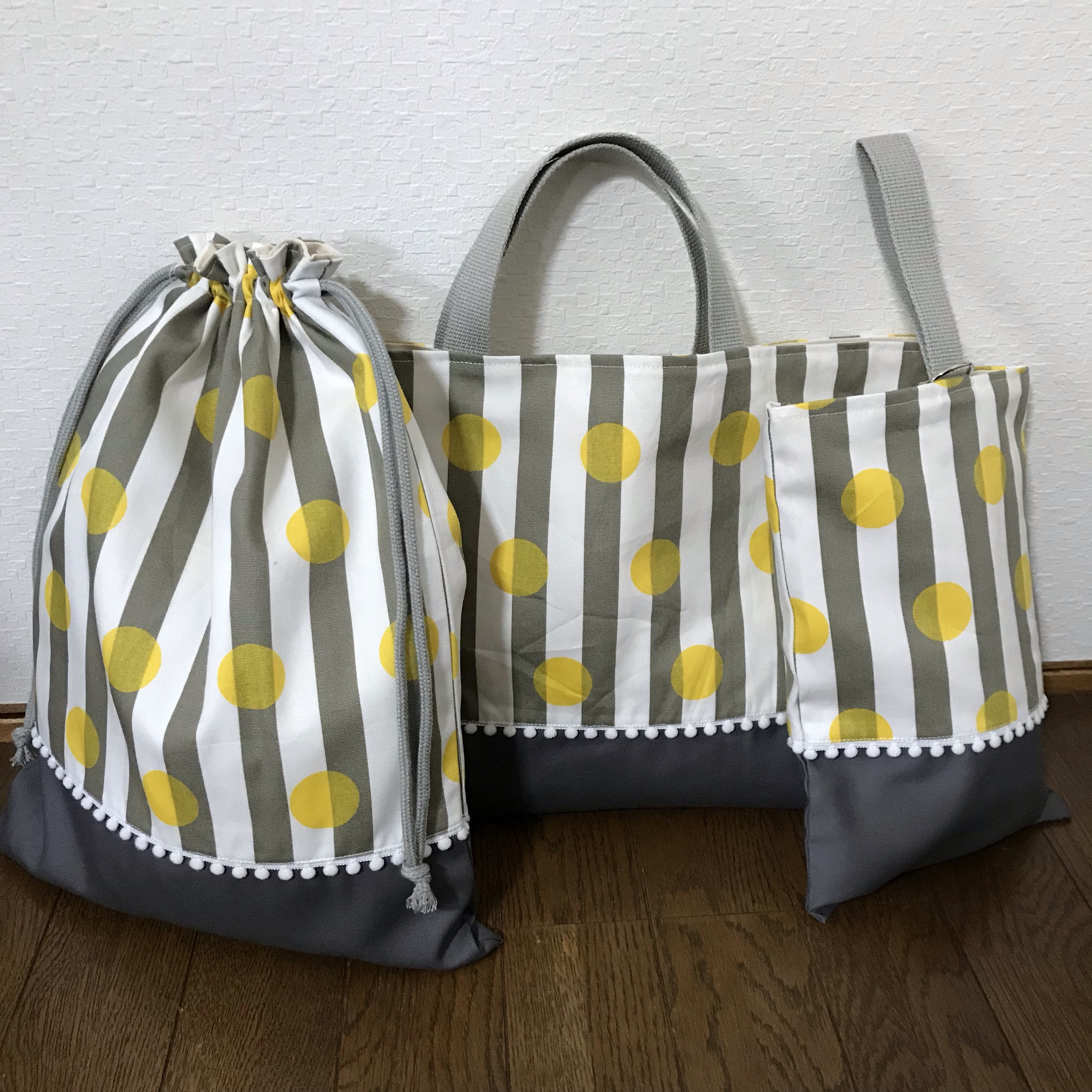 【再販】★入園、入学★レッスンバッグ、お着替え袋、シューズ袋セット