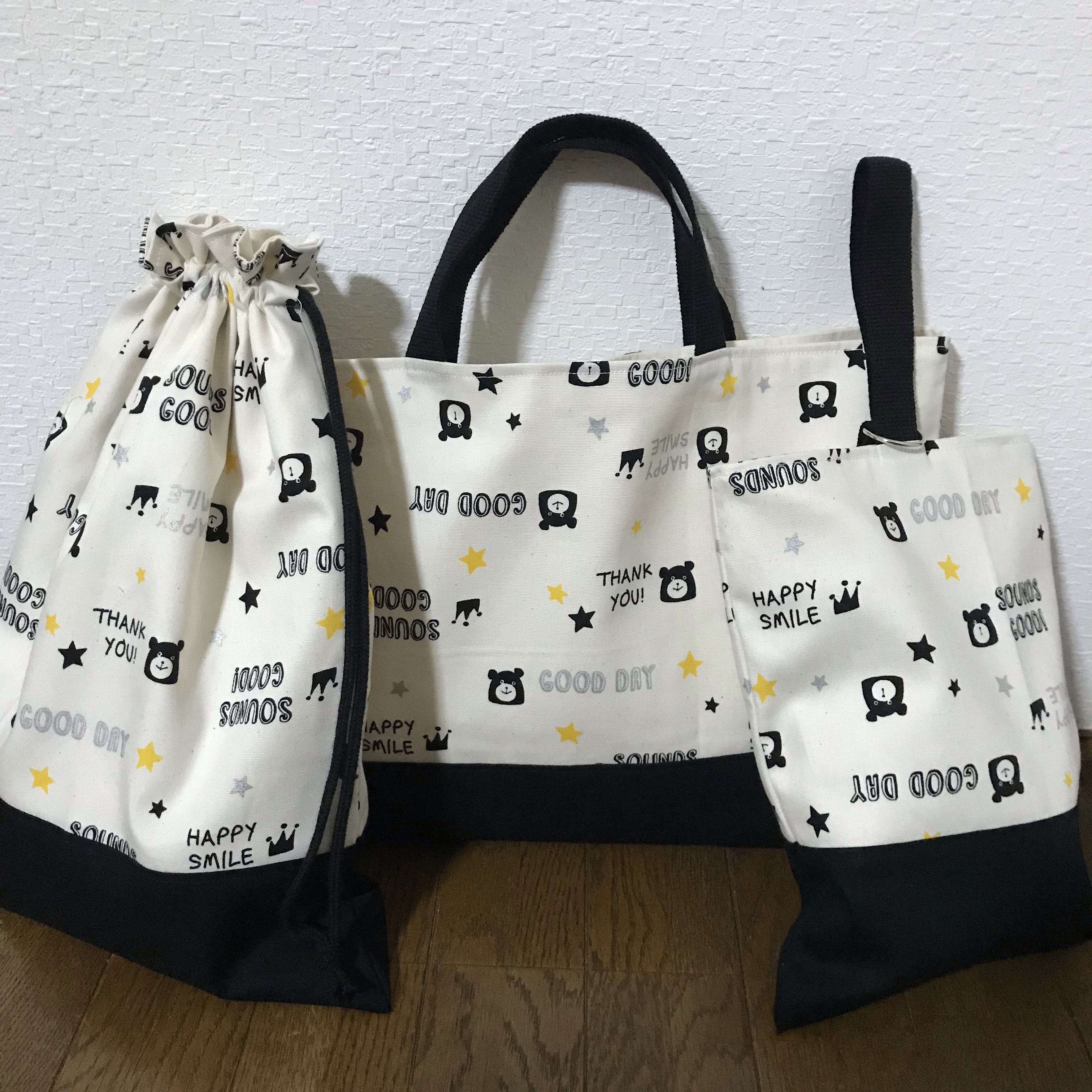 ★入園、入学★レッスンバッグ、お着替え袋、シューズ袋セット