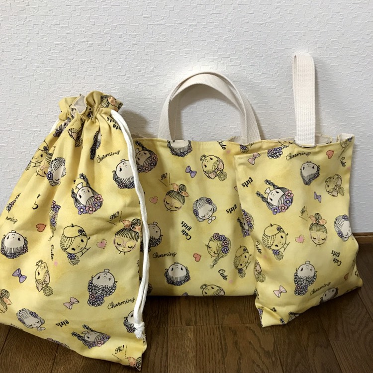 ★入園、入学★レッスンバッグ、お着替え袋、シューズ袋セット