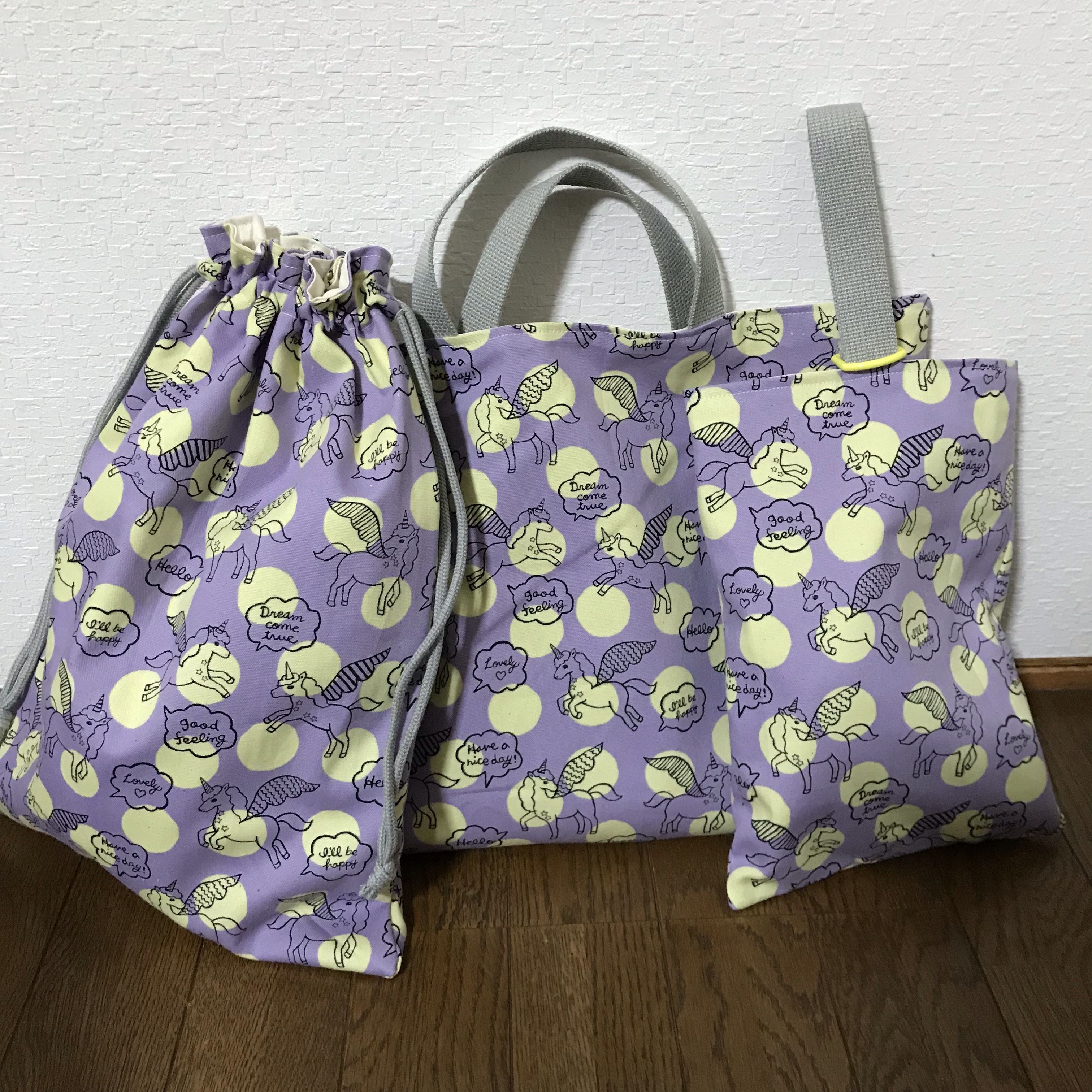 【再販】★入園、入学★レッスンバッグ、お着替え袋、シューズ袋セット