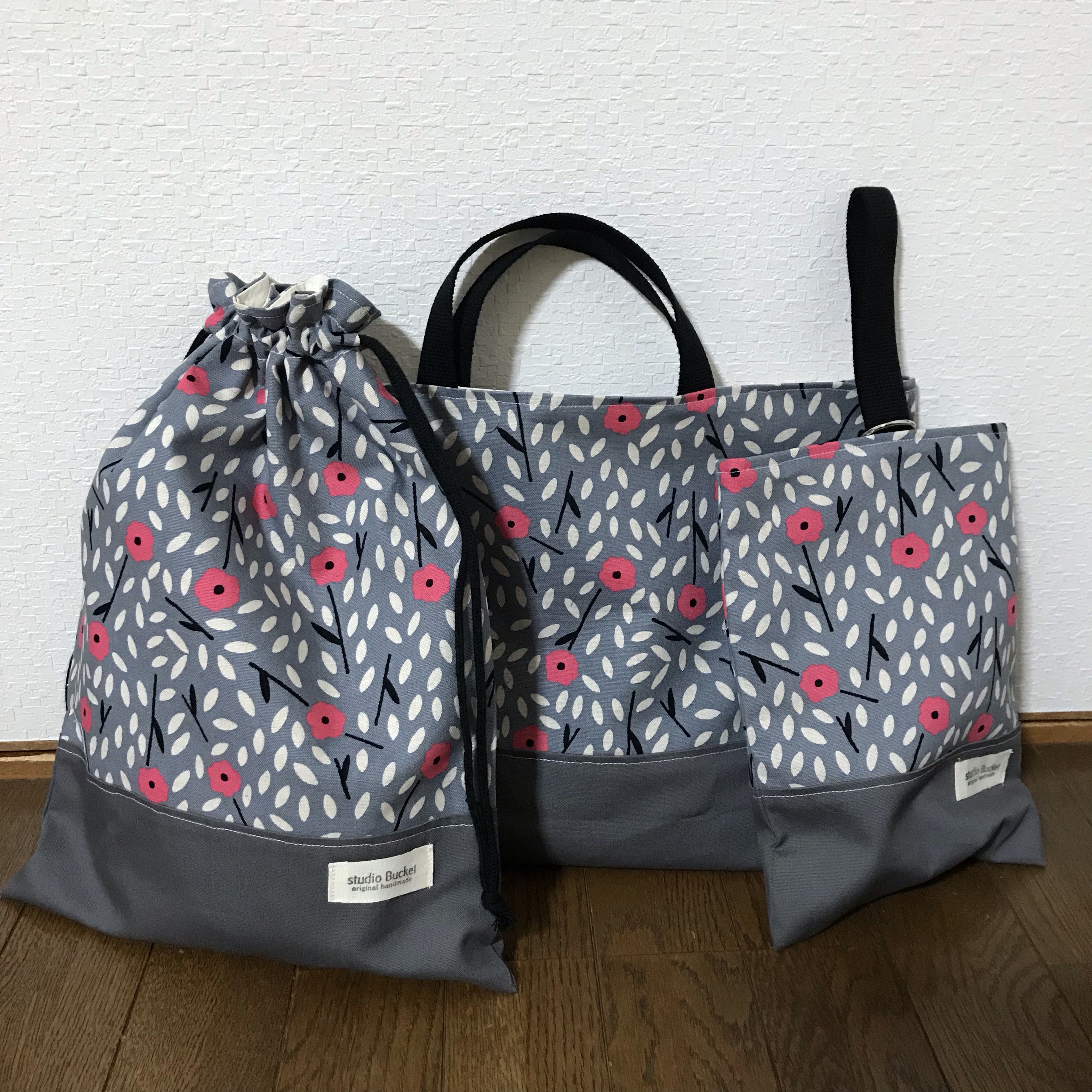 ★入園、入学★レッスンバッグ、お着替え袋、シューズ袋セット