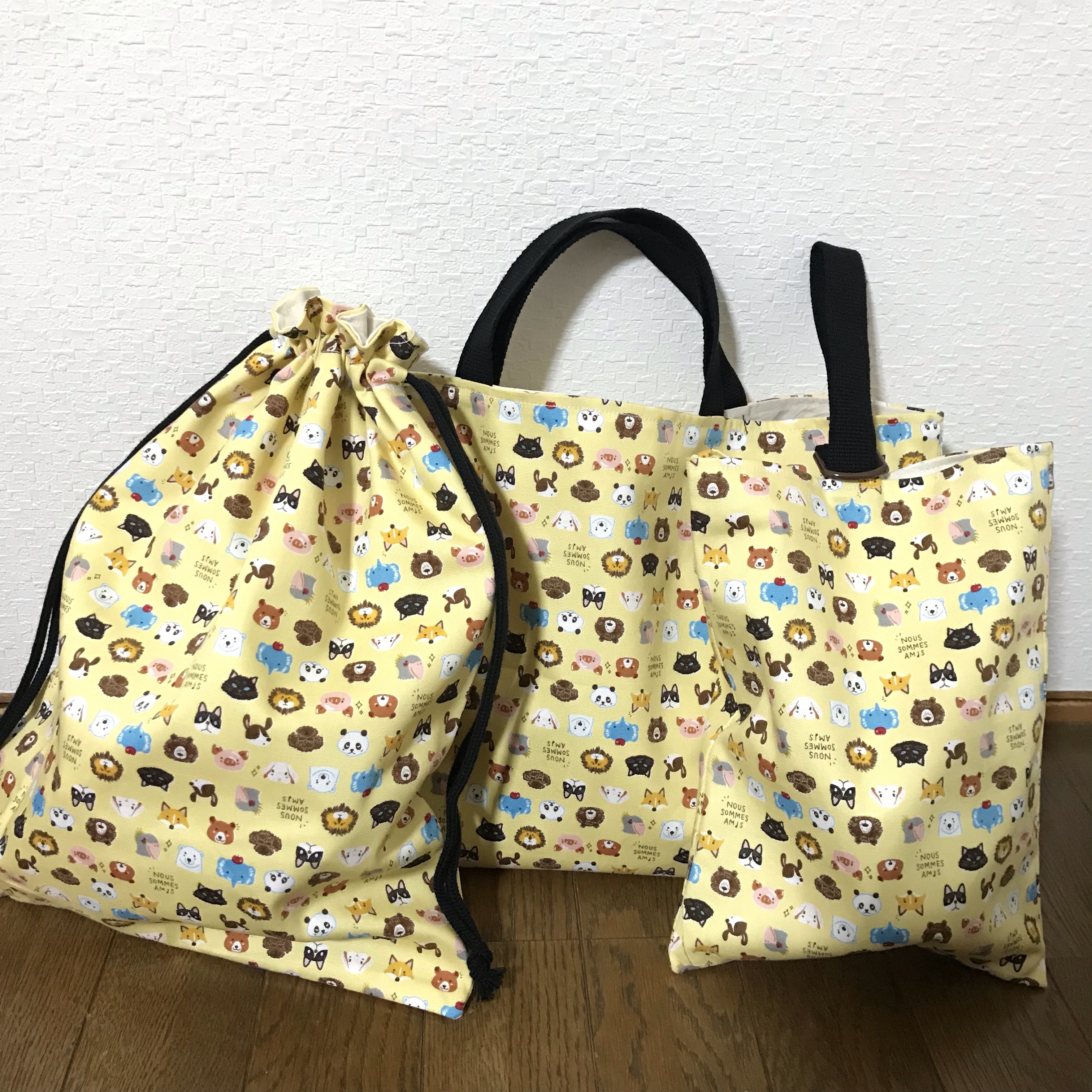 ★入園、入学★レッスンバッグ、お着替え袋、シューズ袋セット