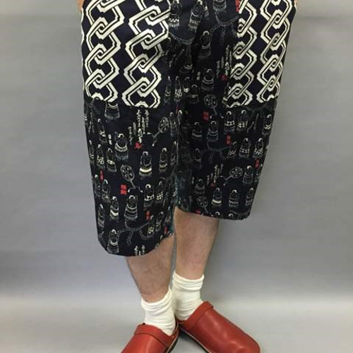 和柄ショートパンツ（相撲柄×吉原つなぎ） パンツ（メンズ） 善