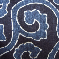 吉兆藍木綿ジャケット（唐草模様） 4枚目の画像