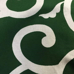 お客様注文分　半袖和柄シャツ（大唐草模様）緑 4枚目の画像