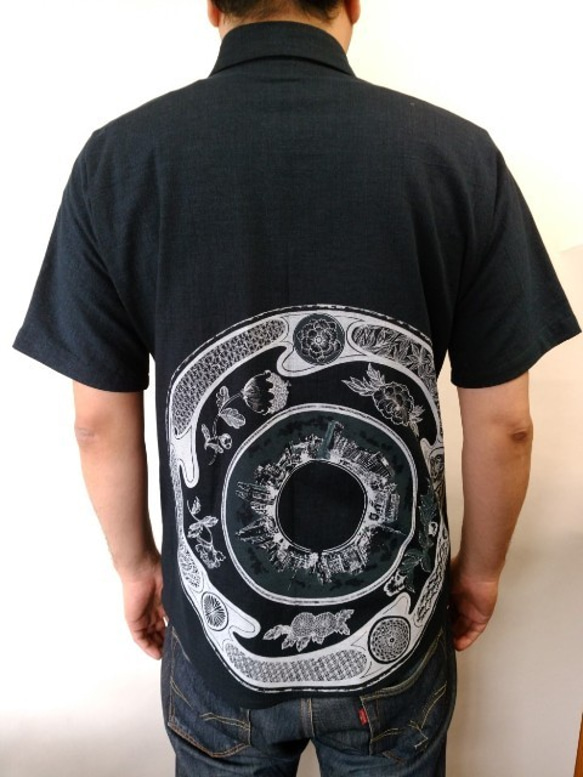 善工房×Ubatamaコラボシャツ（東京絵皿） 4枚目の画像