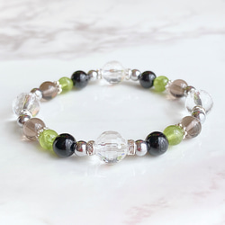 【ロードナイトシリカ エチオピアオパール】 天然石 ブレスレット ロードナイトシリカ エチオピアオパール】 天然石 ブレスレット