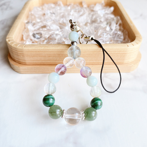 地位や肩書を高める マラカイト 翡翠 フローライト アマゾナイト 水晶  