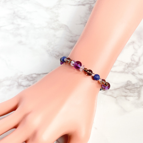 ✦穏やかな安心をもたらす 天然石ブレスレット｜アメジスト