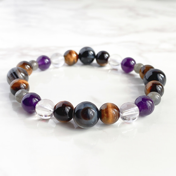 未使用多数 天然石まとめて メノウ水晶タイガーアイアメジスト等 未