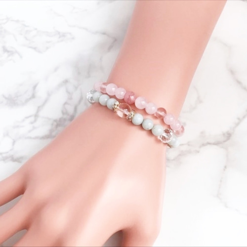 恋愛成就 あらゆる恋愛のお守り インカローズ・ローズクォーツ ・水晶  