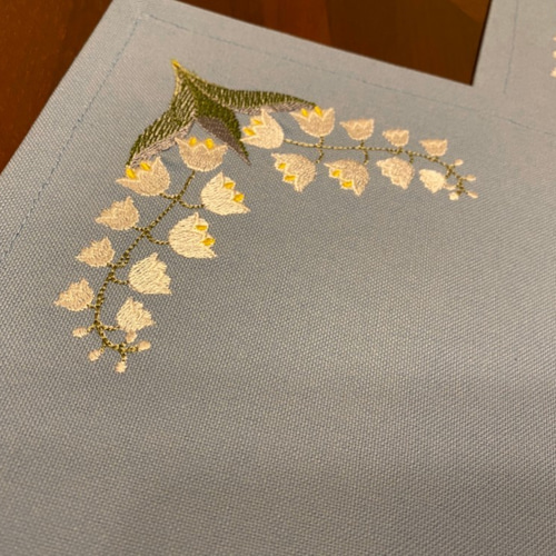 すずらん ティーマット ブルー地 ランチョンマット2枚セット その他