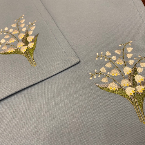 金ちゃんです　鳳凰花紋刺繍　ランチョンマット５点　^_^他２点 梅にうぐいす 刺繍 ティーマットランチョンマット 2枚セット | fil et