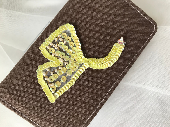 銀杏モチーフカードケース オートクチュール刺繍 2枚目の画像