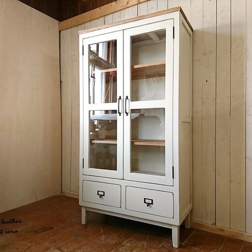 ガラスキャビネット1400H!ws チェスト・キャビネット 森と空. 通販