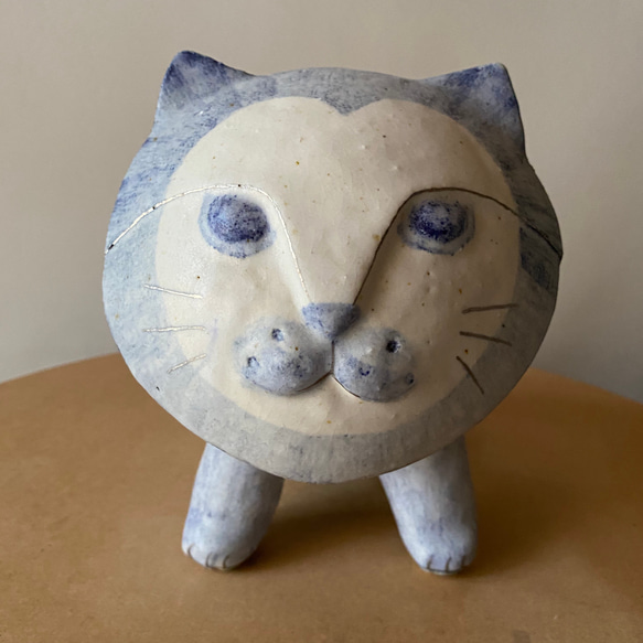 富士額のキリッとした猫 その他置物 keron 通販 9864261｜Creema