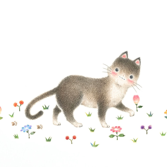 如詩如畫的生活。裱框藝術打印“貓的朋友”讓我們的朋友“FAP-A 5264 第3張的照片