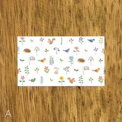 １０枚セット。３つの柄から。メッセージカード "色とりどりの家と花と動物と" MC 2枚目の画像