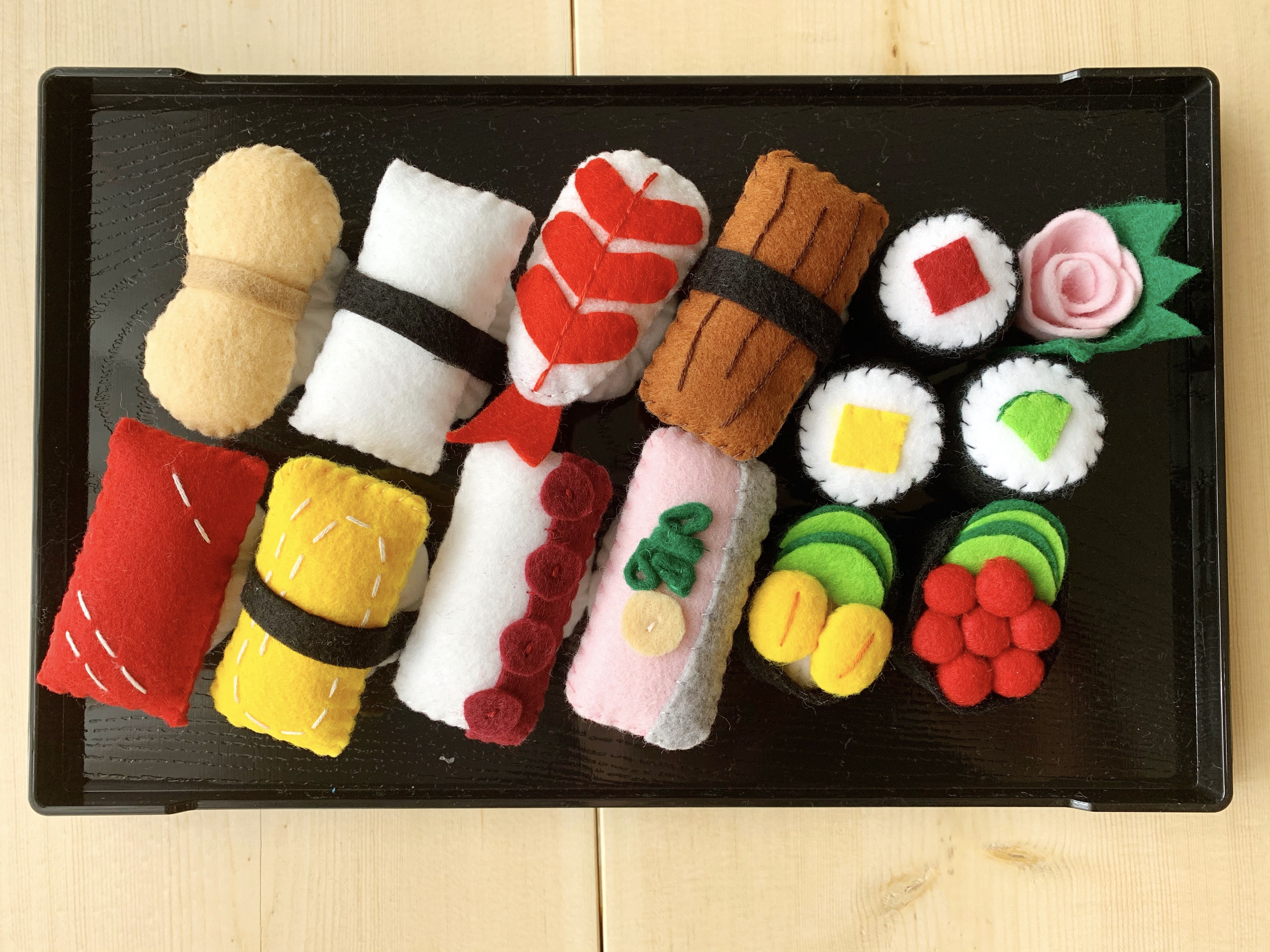フェルトおままごと♡ フェルト・おままごとお寿司セット。 おもちゃ・人形 tomo 通販