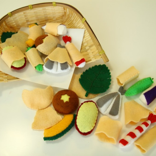 【超特価】 おままごと フェルト *天ぷらセット* みのり工房 おもちゃ・人形 クラフト・布製品