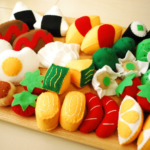 フェルト おままごと *食べ物たくさん2個ずつセット* おもちゃ