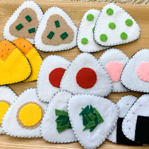 フェルト *おにぎり絵合わせゲーム* おもちゃ・人形 みのり工房 通販 
