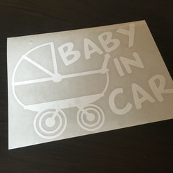 [送料無料]BABY IN CAR ステッカー 3枚目の画像