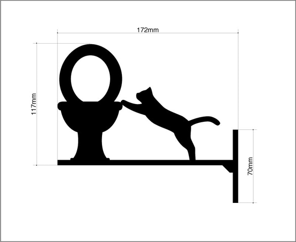 トイレサイン meets cat 8枚目の画像