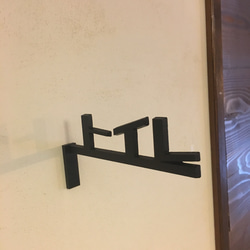 【お店サイン】　トイレサイン レトロなカタカナ　突き出しタイプ 4枚目の画像