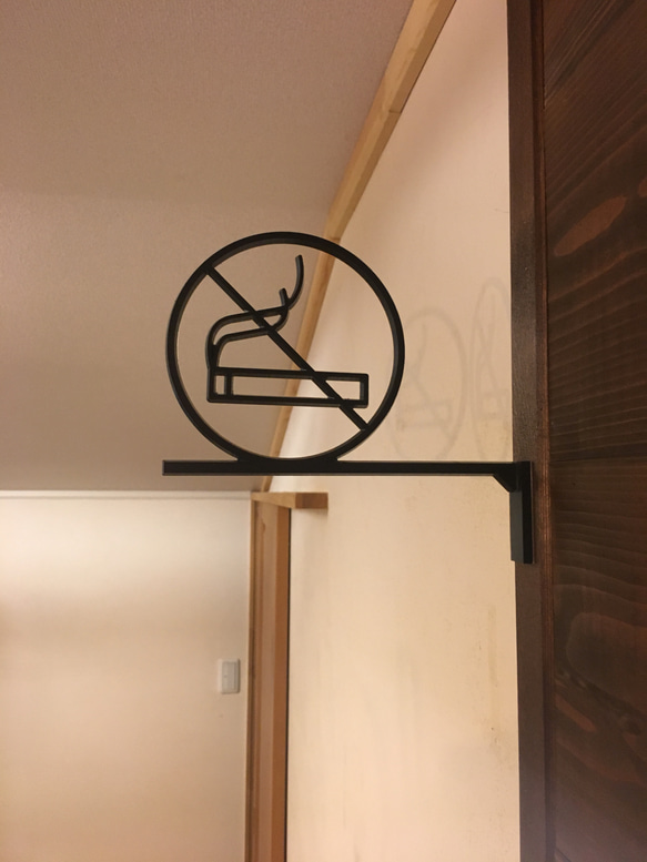 NO SMOKING 禁煙サイン 4枚目の画像