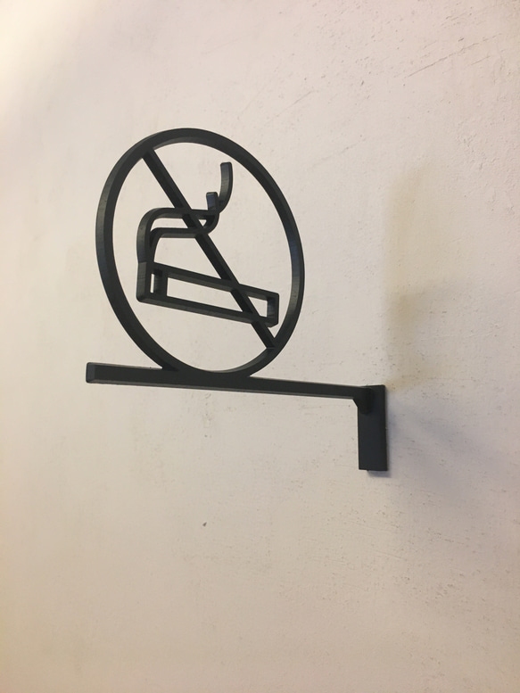 NO SMOKING 禁煙サイン 7枚目の画像