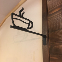 コーヒーカップサイン 中抜きタイプ休憩室 4枚目の画像