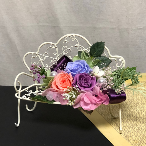 メルヘンなプリンセスフラワーアレンジ♡夢見るマーメイド♡造花アレンジ♡ バルーンフラワー♡フラワーバルーンアクリル♡母の日プレゼント