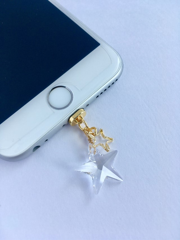 Swarovski☆Star☆充電口アクセサリー 3枚目の画像