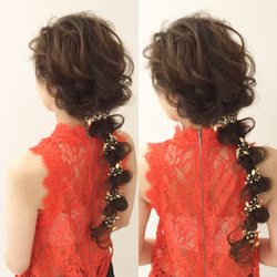 【wedding】小枝のヘッドドレスのセット 3枚目の画像