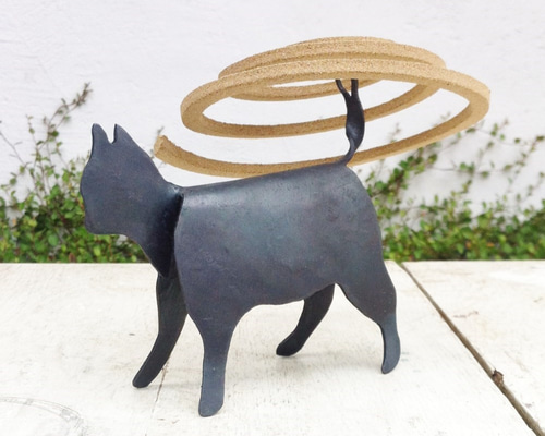 開運 アンティーク 眠り猫 （真鍮製）香炉   蚊取り線香 開運 アンティーク 眠り猫 （真鍮製）香炉 蚊取り線香