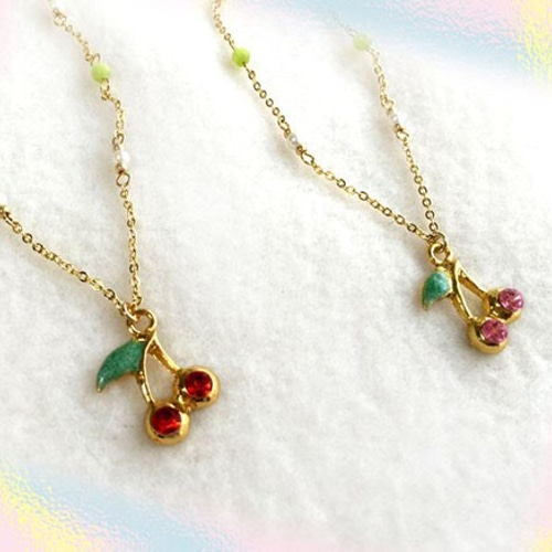さくらんぼネックレス ネックレス・ペンダント DZEE.015
