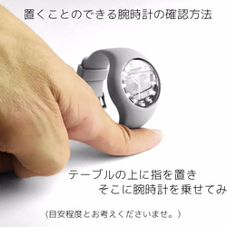 小物入れ＆時計、スマホスタンド smart-stand　TAMARI-HIRA【グリーン】 5枚目の画像