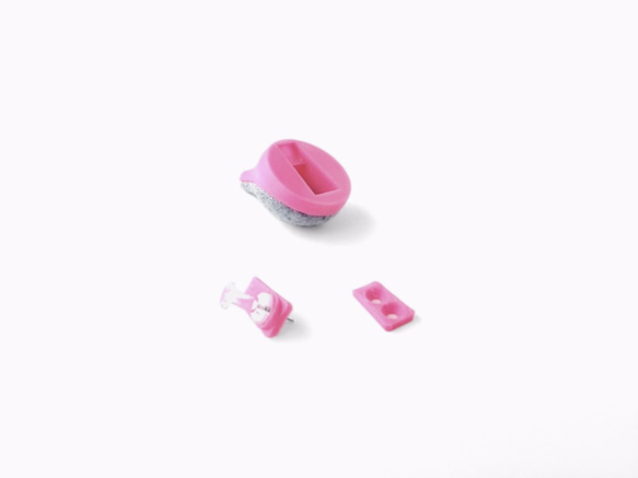 しずくモチーフの壁掛けフック-drop-mini【ピンク】 3枚目の画像