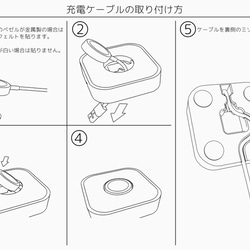 槌目仕上げ調アップルウォッチスタンド(平置き) 5枚目の画像