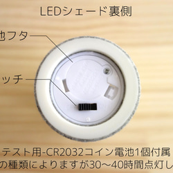 LEDキャンドルシェード-幾何学ダイヤパターン 4枚目の画像