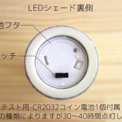 LEDキャンドルシェード、アロマディフューザーのセット-槌目仕上げ調 6枚目の画像
