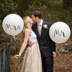 ※在庫無し　<<送料込み>> Mr. & Mrs. バルーンセット　前撮り　結婚式　高砂飾り　ウェルカムスペース 2枚目の画像