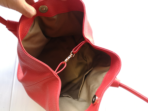 【パターンオーダー♥️】ちょこっとお出掛けミニバッグ『Moraine Redモーレーン レッド』 4枚目の画像