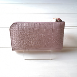 【受注生産】☆使いやすくてコンパクト☆長財布『coronコロン』lavenderラベンダー 3枚目の画像
