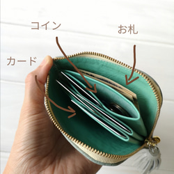 【受注生産】☆更にコンパクト☆L字ファスナーミニ財布『coron miniコロンミニ』 6枚目の画像