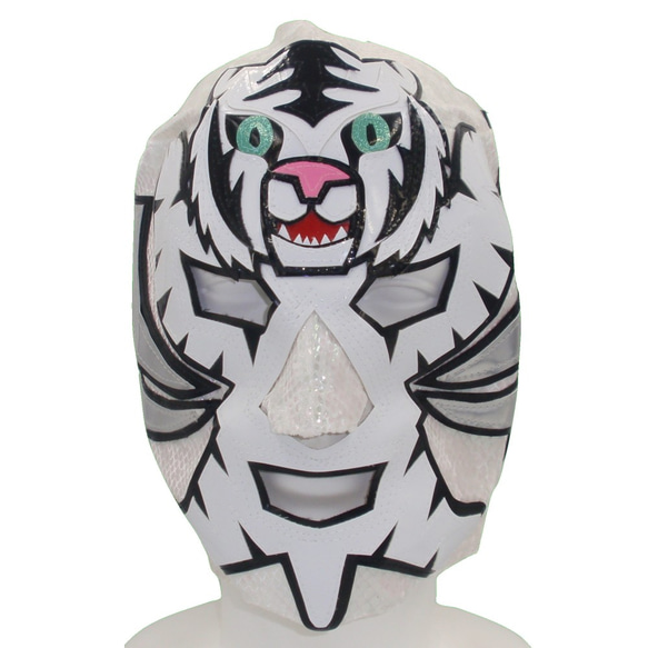 LUCHA白虎 マスク（ホワイトタイガー） / LUCHANIMALシリーズ / レプリカタイプ 1枚目の画像