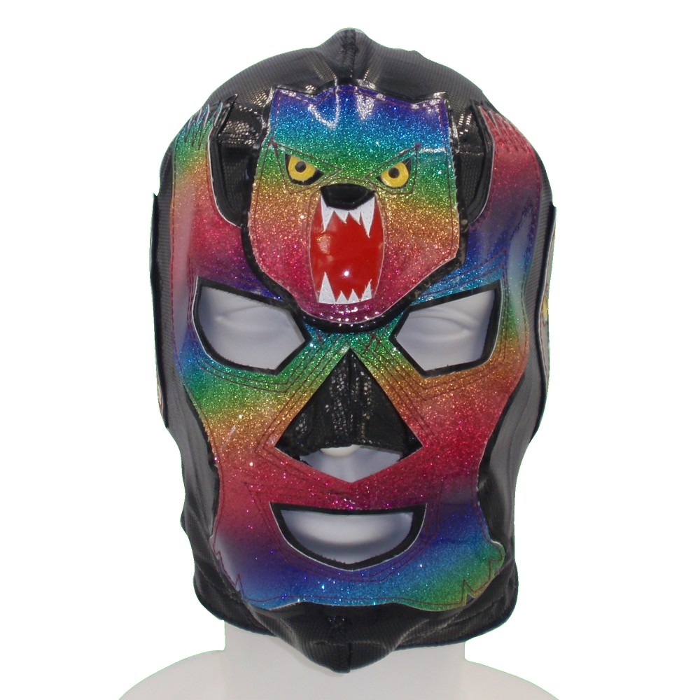 LUCHAクマ レインボー マスク/LUCHANIMALシリーズ/レプリカタイプ